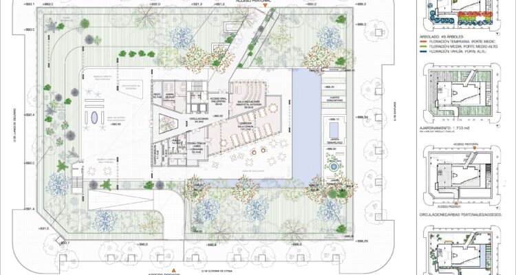 Plano de las viviendas cohousing senior en Ciudad Lineal