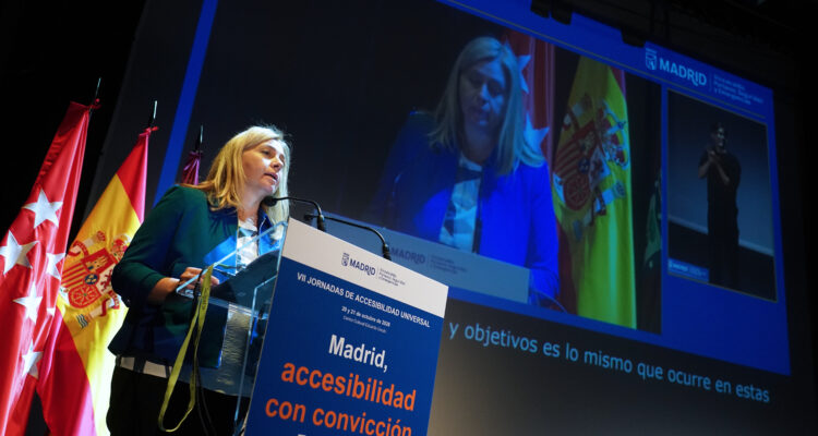 Sanz durante su intervención en las VII Jornadas de Accesibilidad Universal