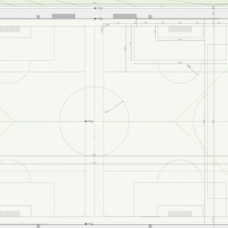 Plano del campo de fútbol de Valdebebas